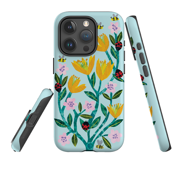 iPhone Tough Case - Blossoms And Ladybirds By Tracey English