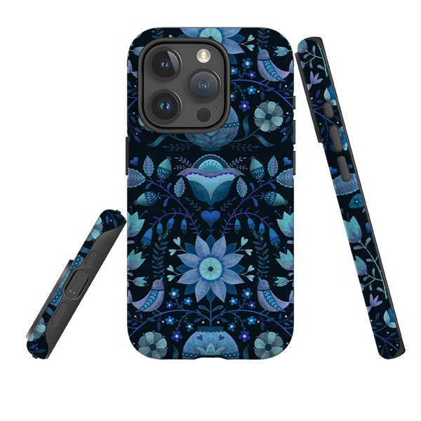 iPhone Tough Case - Blue Folk By Suzy Taylor