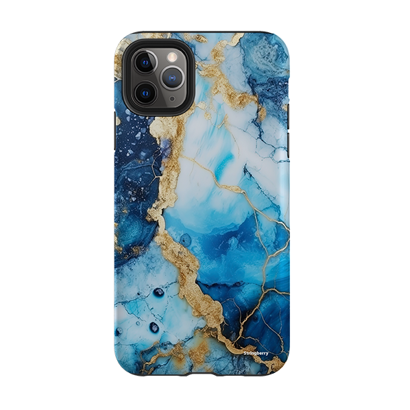 iPhone Tough Case - Blue Marbs