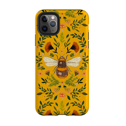 iPhone Tough Case - Botanical Bee Honey By Jade Mosinski