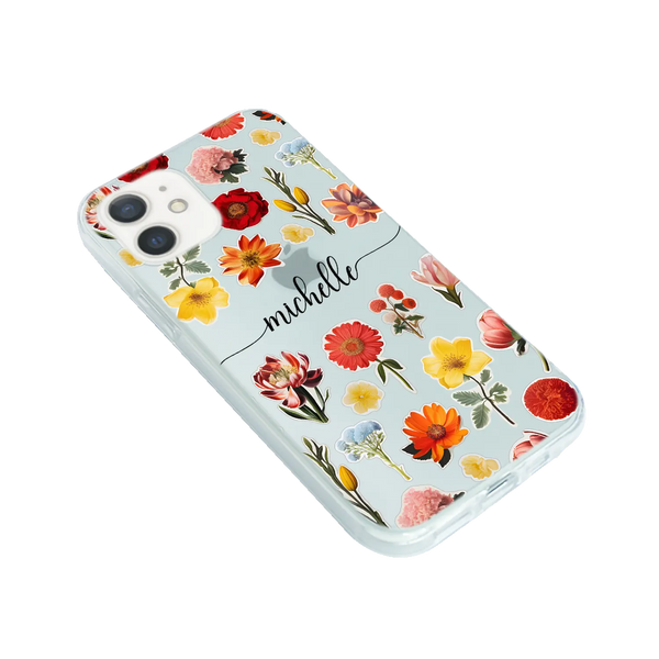 Flower Stickers - Custom Galaxy A Case