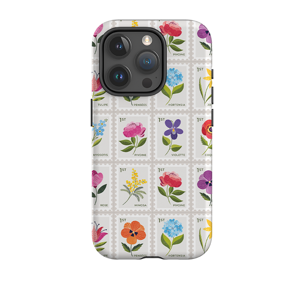 iPhone Tough Case - Floral Postage Stamps By Ali Brookes