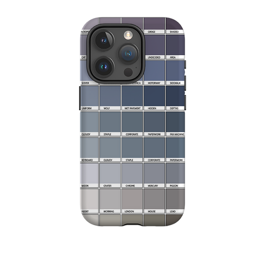 iPhone Tough Case - Grey Chromology By Kitty Joseph