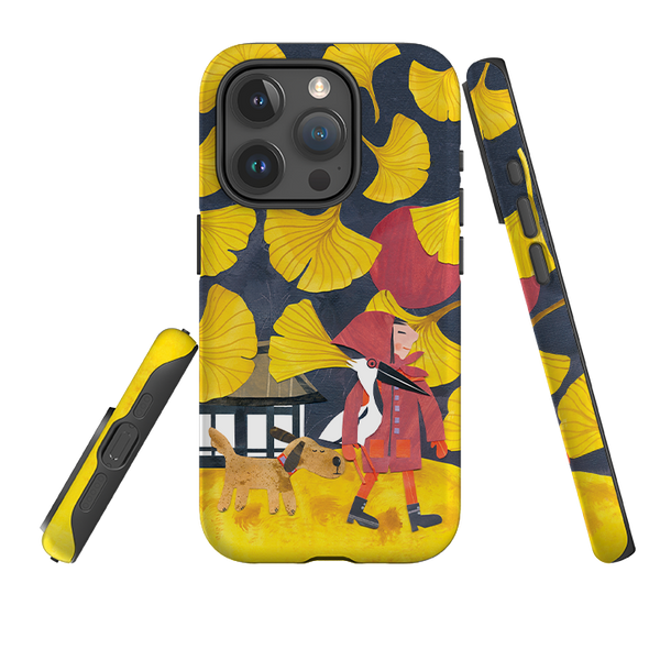 iPhone Tough Case - Ginko Leaves By Tracey English