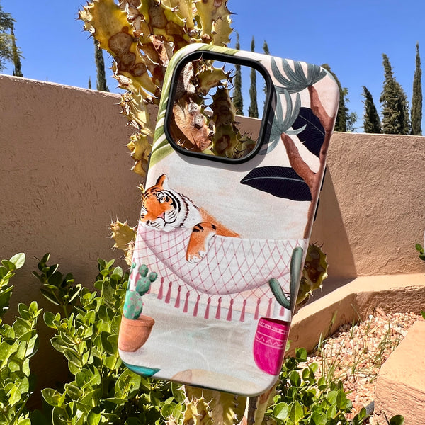 iPhone Tough Case - Tiger Hammock By Bex Parkin