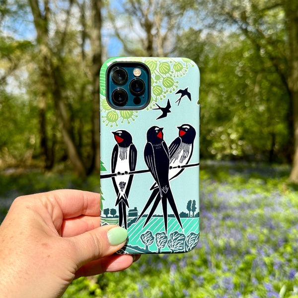 iPhone Tough Case - Swallows By Kate Heiss