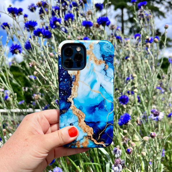 iPhone Tough Case - Blue Marbs