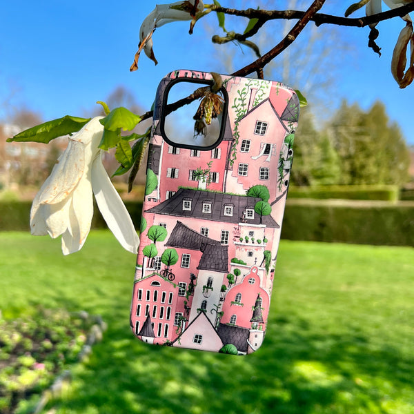 iPhone Tough Case - Pink City By Maja Lindberg