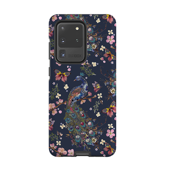 Samsung Tough Case - Peacock and Cherry Blossoms Iris By Helen Ahpornsiri