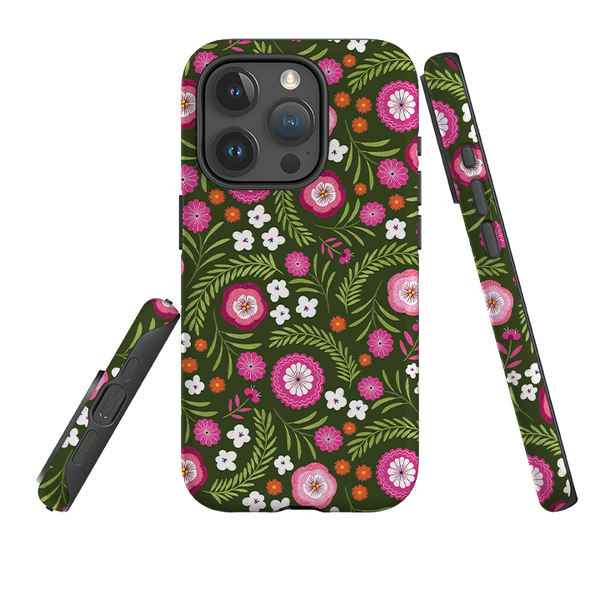 iPhone Tough Case - Posy Garden II By Ali Brookes