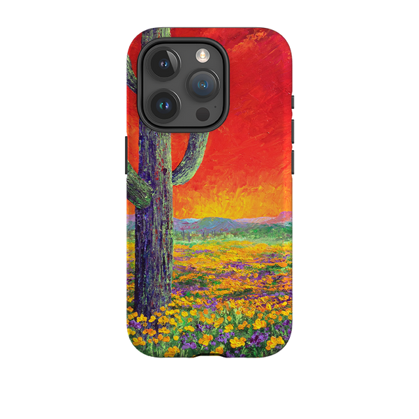 iPhone Tough Case - Saguaro Sunset By Linda Calvert Jacobson