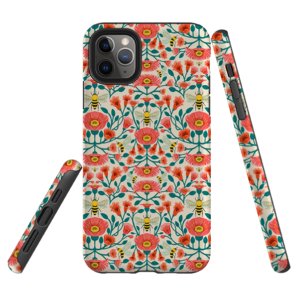 iPhone Tough Case - Summer Bees By Nina Pace