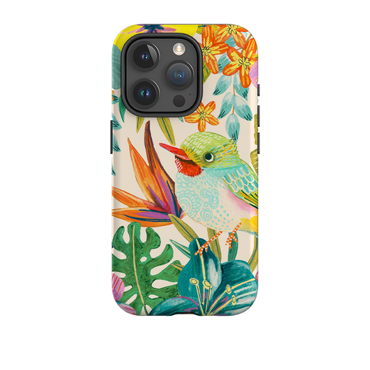 iPhone Tough Case - Tropical Bird II By Caroline Bonne Muller