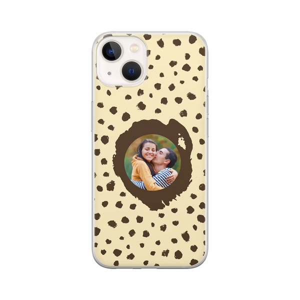 Grunge Dots Picture Style - Custom iPhone Case