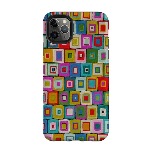 iPhone Tough Case - Atelier Blanket Squares Bright By Sarah Campbell