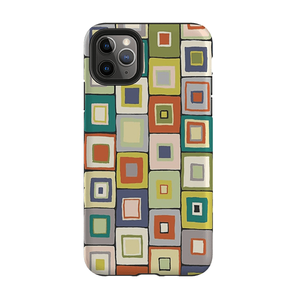 iPhone Tough Case - Atelier Blanket Squares Urbane By Sarah Campbell