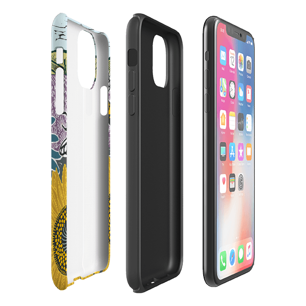 iPhone Tough Case - Bees And Sunflowers By Kate Heiss