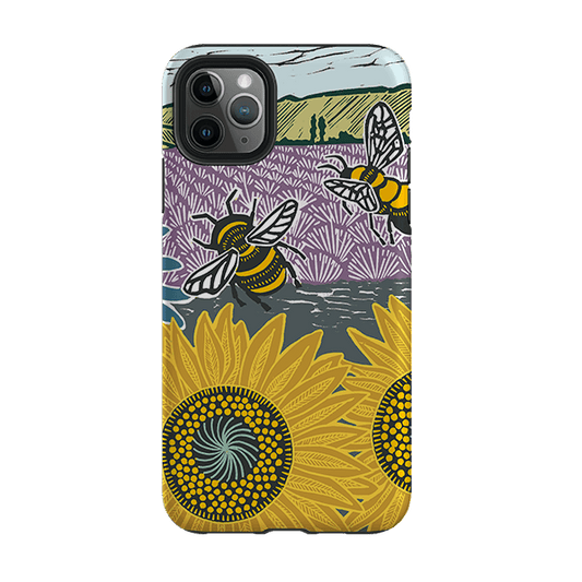 iPhone Tough Case - Bees And Sunflowers By Kate Heiss