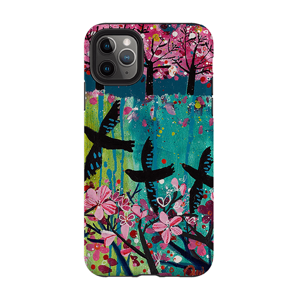 iPhone Tough Case - Blackbirds By Claire West