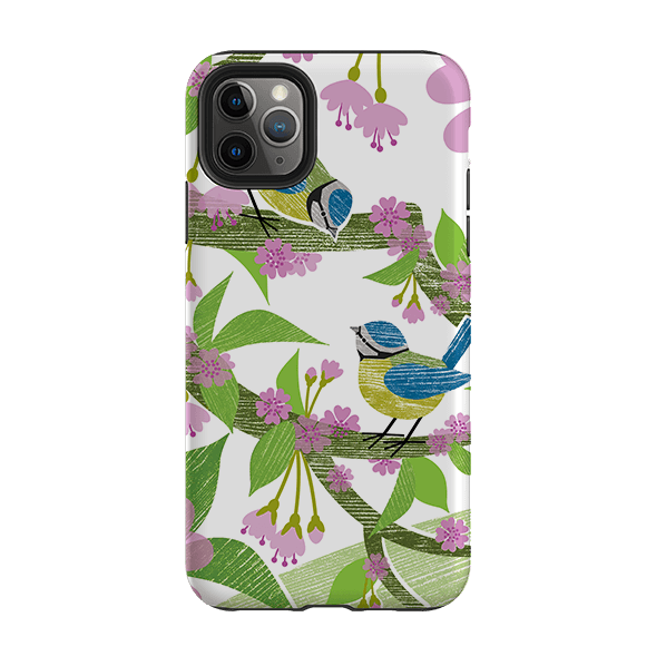 iPhone Tough Case - Blue Tits And Blossom By Liane Payne
