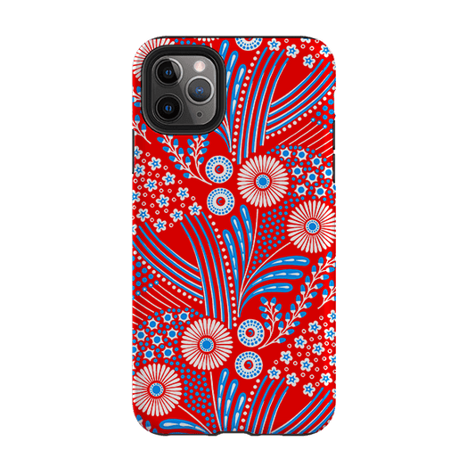 iPhone Tough Case - Red Bouquet By Cressida Bell
