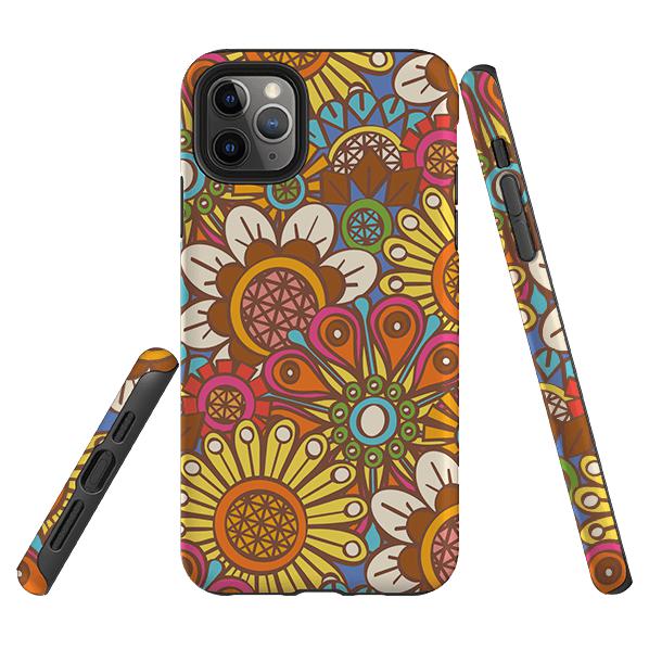 iPhone Tough Case - Retro Posy Brights By Amelia Bowman