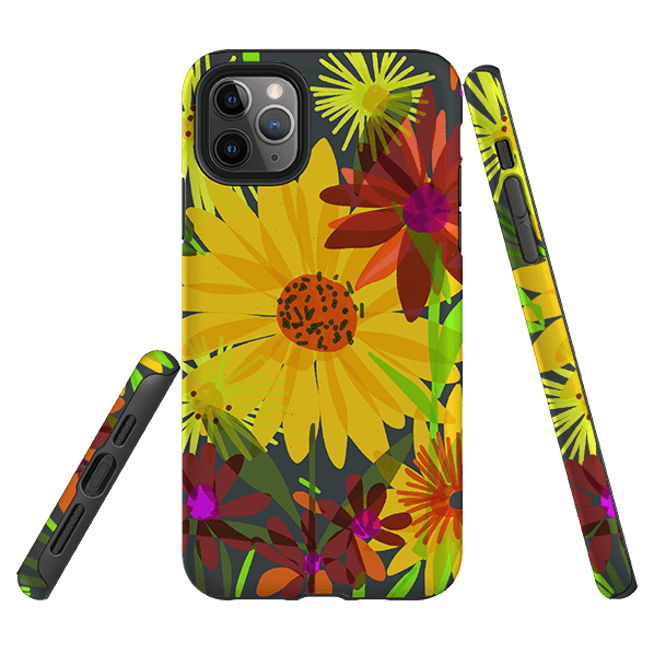 iPhone Tough Case - Sunflowers By Sarah Campbell