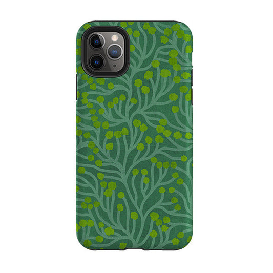 iPhone Tough Case - Vine Green And Teal By Katherine Quinn