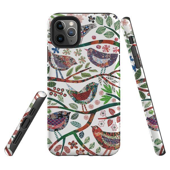 iPhone Tough Case - Vintage Birds By Jane Robbins