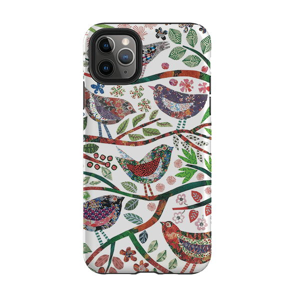 iPhone Tough Case - Vintage Birds By Jane Robbins