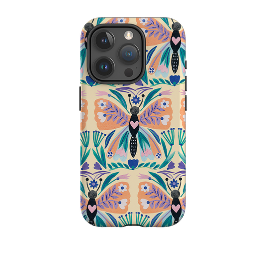 iPhone Tough Case - All Over Butterfly By Tracey English