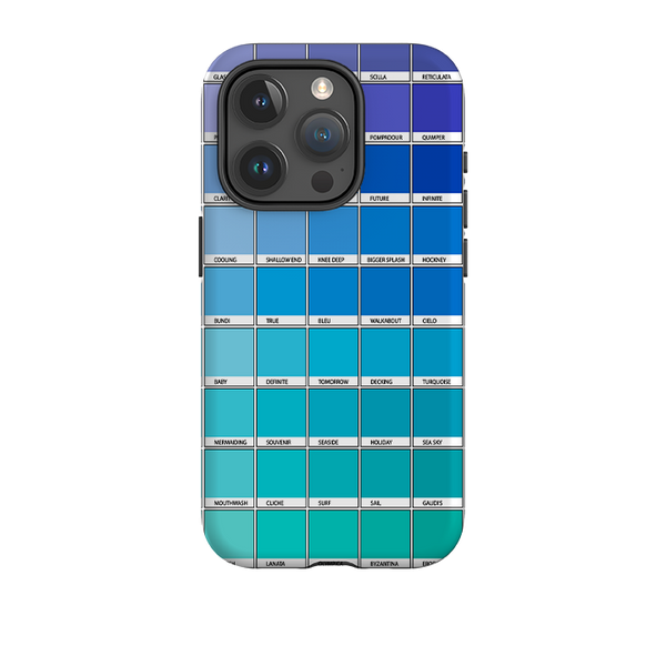 iPhone Tough Case - Blue Chromology By Kitty Joseph