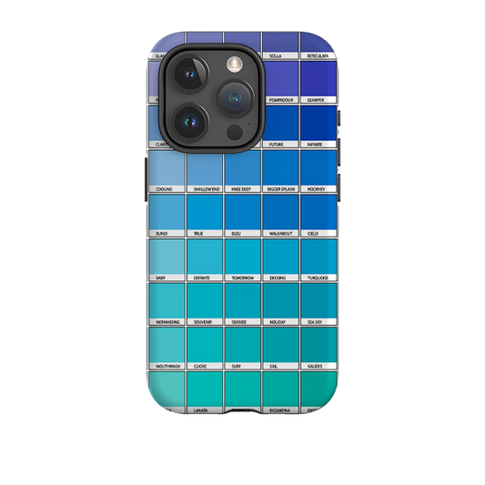 iPhone Tough Case - Blue Chromology By Kitty Joseph