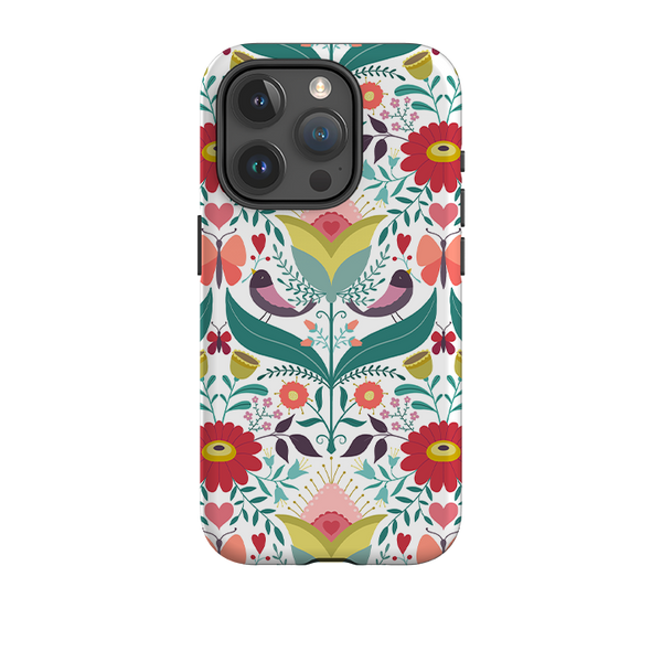 iPhone Tough Case - Bird Pattern IV By Suzy Taylor