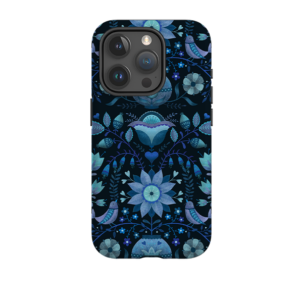 iPhone Tough Case - Blue Folk By Suzy Taylor