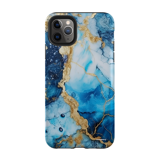 iPhone Tough Case - Blue Marbs