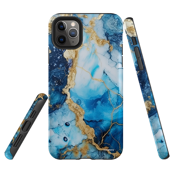 iPhone Tough Case - Blue Marbs