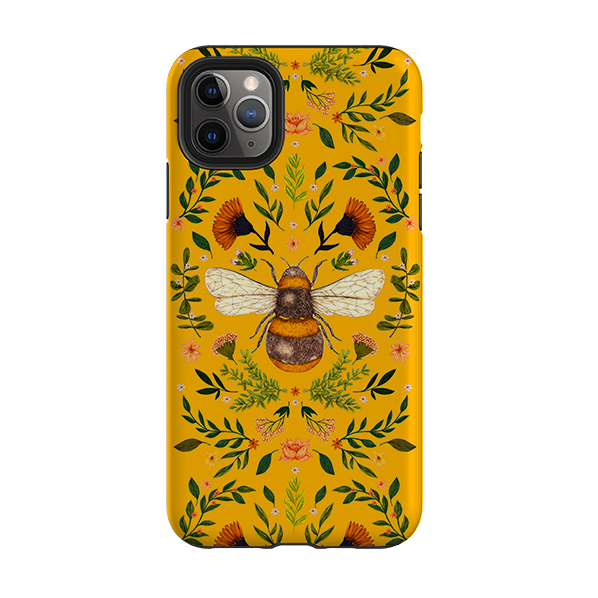 iPhone Tough Case - Botanical Bee Honey By Jade Mosinski