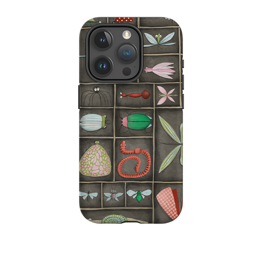 iPhone Tough Case - Cabinet Of Bugs By Maja Lindberg