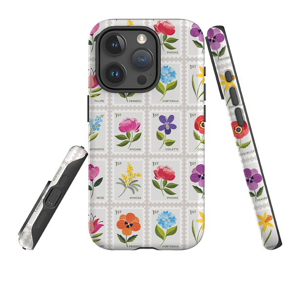iPhone Tough Case - Floral Postage Stamps By Ali Brookes