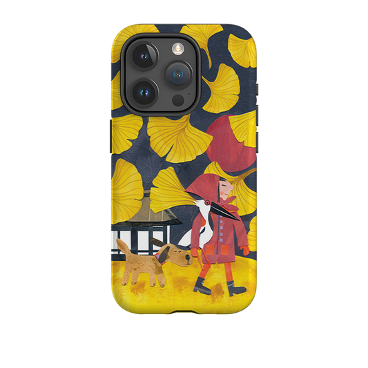 iPhone Tough Case - Ginko Leaves By Tracey English