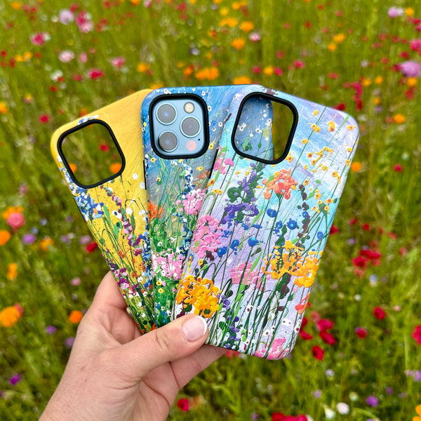 iPhone Tough Case - Wildflowers At Play By Linda Calvert Jacobson