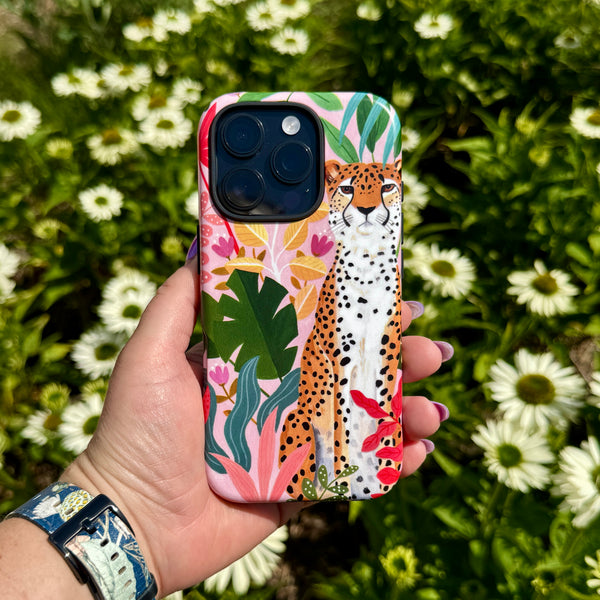 iPhone Tough Case - Cheetah Jungle By Bex Parkin