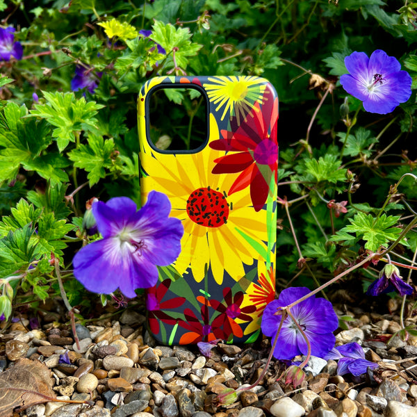 iPhone Tough Case - Sunflowers By Sarah Campbell