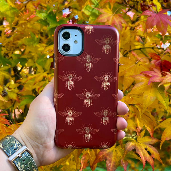 iPhone Tough Case - Red Bees