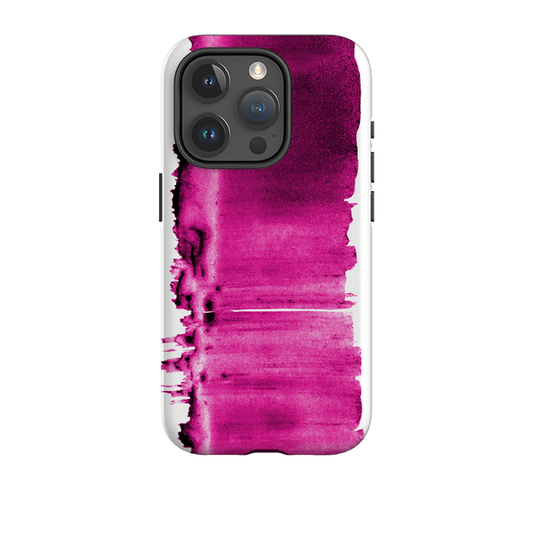 iPhone Tough Case - Pink Ink By Kitty Joseph