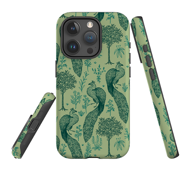 iPhone Tough Case - Peacock Pattern By Anna Stead