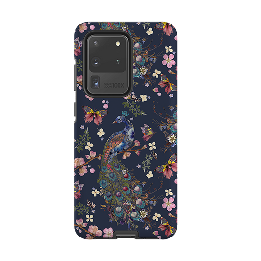 Samsung Tough Case - Peacock and Cherry Blossoms Iris By Helen Ahpornsiri