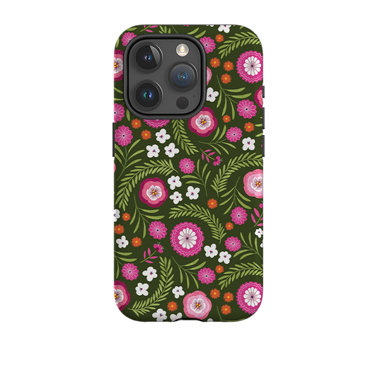 iPhone Tough Case - Posy Garden II By Ali Brookes
