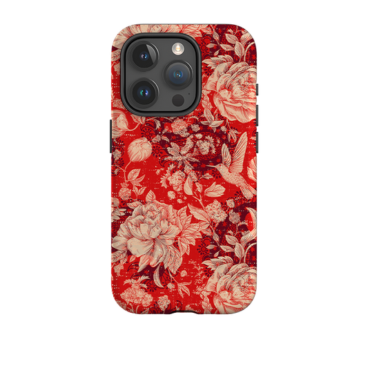 iPhone Tough Case - Red Peonies